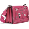 image:imageKARL LAGERFELD Paris Womens Camille Shoulder Bag With PinsFuchsia