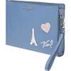 image:imageKARL LAGERFELD Paris Womens Essential CrossbodyBlue Fog Legacy