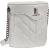 image:imageKARL LAGERFELD Paris Womens Laffayette Chain Strap Leather Crossbody BagWinter White
