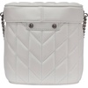 image:imageKARL LAGERFELD Paris Womens Laffayette Chain Strap Leather Crossbody BagWinter White