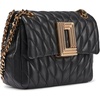 image:imageKARL LAGERFELD Paris Womens Laffayette Leather Crossbody Bag With Chain StrapBlackGold