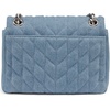 image:imageKARL LAGERFELD Paris Womens Laffayette Leather Crossbody Bag With Chain StrapLight Denim