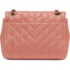 image:imageKARL LAGERFELD Paris Womens Laffayette Leather Crossbody Bag With Chain StrapSun Coral