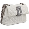 image:imageKARL LAGERFELD Paris Womens Laffayette Leather Crossbody Bag With Chain StrapWinter White