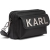 image:imageKARL LAGERFELD Paris Womens Maybelle Crossbody Bag With Pouch BlackSilver One Size