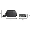 image:imageKARL LAGERFELD Paris Womens Maybelle Solid CrossbodyBlackSilver