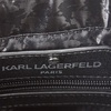 image:imageKARL LAGERFELD Paris Womens Maybelle Solid SatchelBlackSilver
