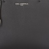 image:imageKARL LAGERFELD Paris Womens Maybelle Solid SatchelBlackSilver