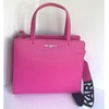 image:imageKARL LAGERFELD Paris Womens Maybelle Solid SatchelFuchsia