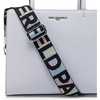 image:imageKARL LAGERFELD Paris Womens Maybelle Solid SatchelIce Blue