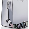 image:imageKARL LAGERFELD Paris Womens Maybelle Solid SatchelIce Blue