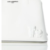image:imageKARL LAGERFELD Paris Womens Maybelle Solid SatchelWinter WhiteSilver