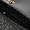 image:imageKARL LAGERFELD Womens Agyness Solid Shoulder BagBlackGold