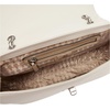image:imageKARL LAGERFELD Womens Agyness Solid Shoulder BagWinter WhiteSilver