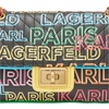 image:imageKARL LAGERFELD Womens Agyness With Love from Paris Shoulder BagBlackNeon Citrus