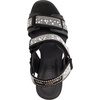 image:imageKARL LAGERFELD Womens Alessia Pearl Studs Platform HeelBlackWhite