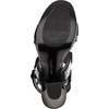 image:imageKARL LAGERFELD Womens Alessia Pearl Studs Platform HeelBlackWhite