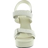 image:imageKARL LAGERFELD Womens Alessia Pearl Studs Platform HeelWarm MistWhite