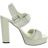image:imageKARL LAGERFELD Womens Alessia Pearl Studs Platform HeelWarm MistWhite