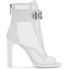 image:imageKARL LAGERFELD Womens Blayze Peep Toe Fashion Heeled BootieClearBright White
