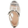 image:imageKARL LAGERFELD Womens Blayze Peep Toe Fashion Heeled BootieClearSilver