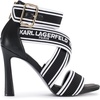 image:imageKARL LAGERFELD Womens Careliz Ii Strappy Heeled Stiletto With LogoBlack