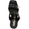 image:imageKARL LAGERFELD Womens Carsen Double Band Espadrille Wedge SandalBlack