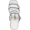 image:imageKARL LAGERFELD Womens Carsen Double Band Espadrille Wedge SandalBright WhiteBlack