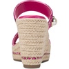 image:imageKARL LAGERFELD Womens Carsen Double Band Espadrille Wedge SandalHot Pink