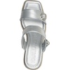 image:imageKARL LAGERFELD Womens Carsen Double Band Espadrille Wedge SandalSilver