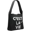 image:imageKARL LAGERFELD Womens Cest La Vie Hobo Bag BlackWhite Medium