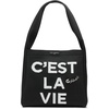 image:imageKARL LAGERFELD Womens Cest La Vie Hobo Bag BlackWhite Medium