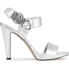 image:imageKARL LAGERFELD Womens Cieone  Ankle StrapTextured Silver