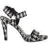 image:imageKARL LAGERFELD Womens Cieone Ankle Strap HeelBlackWhite