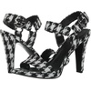 image:imageKARL LAGERFELD Womens Cieone Ankle Strap HeelBlackWhite