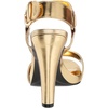 image:imageKARL LAGERFELD Womens Cieone Ankle Strap HeelGold