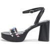 image:imageKARL LAGERFELD Womens Everyday Cushioned Insole Haden  Platform Ankle SandalBlack