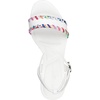 image:imageKARL LAGERFELD Womens Everyday Cushioned Insole Haden  Platform Ankle SandalBright White