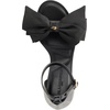 image:imageKARL LAGERFELD Womens Kenz Bow Evening Ankle Strap Heeled SandalsBlack