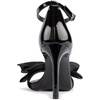 image:imageKARL LAGERFELD Womens Kenz Bow Evening Ankle Strap Heeled SandalsBlack