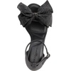image:imageKARL LAGERFELD Womens Kenz Bow Evening Ankle Strap Heeled SandalsBlack Sparkle