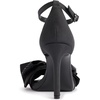 image:imageKARL LAGERFELD Womens Kenz Bow Evening Ankle Strap Heeled SandalsBlack Sparkle