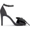 image:imageKARL LAGERFELD Womens Kenz Bow Evening Ankle Strap Heeled SandalsBlack Sparkle