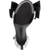 image:imageKARL LAGERFELD Womens Kenz Bow Evening Ankle Strap Heeled SandalsWhiteBlack