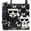 image:imageKARL LAGERFELD Womens Maybelle Choupette SatchelBlackWhite