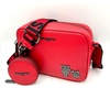 image:imageKARL LAGERFELD Womens Maybelle Crossbody With Round PouchCrimson