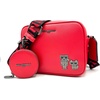 image:imageKARL LAGERFELD Womens Maybelle Crossbody With Round PouchCrimson