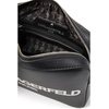 image:imageKARL LAGERFELD Womens Maybelle Dome Crossbody with Pins Black Logo Legacy One Size
