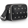 image:imageKARL LAGERFELD Womens Maybelle Logo CrossbodyBlackWhite