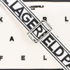 image:imageKARL LAGERFELD Womens Maybelle Logo CrossbodyWhiteBlack